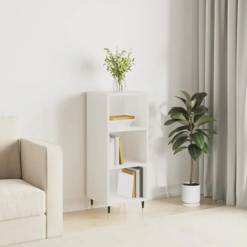 Klassiek dressoir van bewerkt hout met tijdloze uitstraling - Hoogglans wit / 1 - Dressoirs & buffetkasten