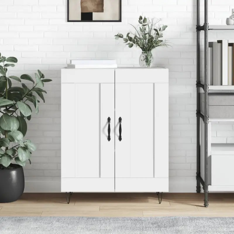 Klassiek dressoir van bewerkt hout met tijdloze uitstraling - Hoogglans wit / 1 - Dressoirs & buffetkasten