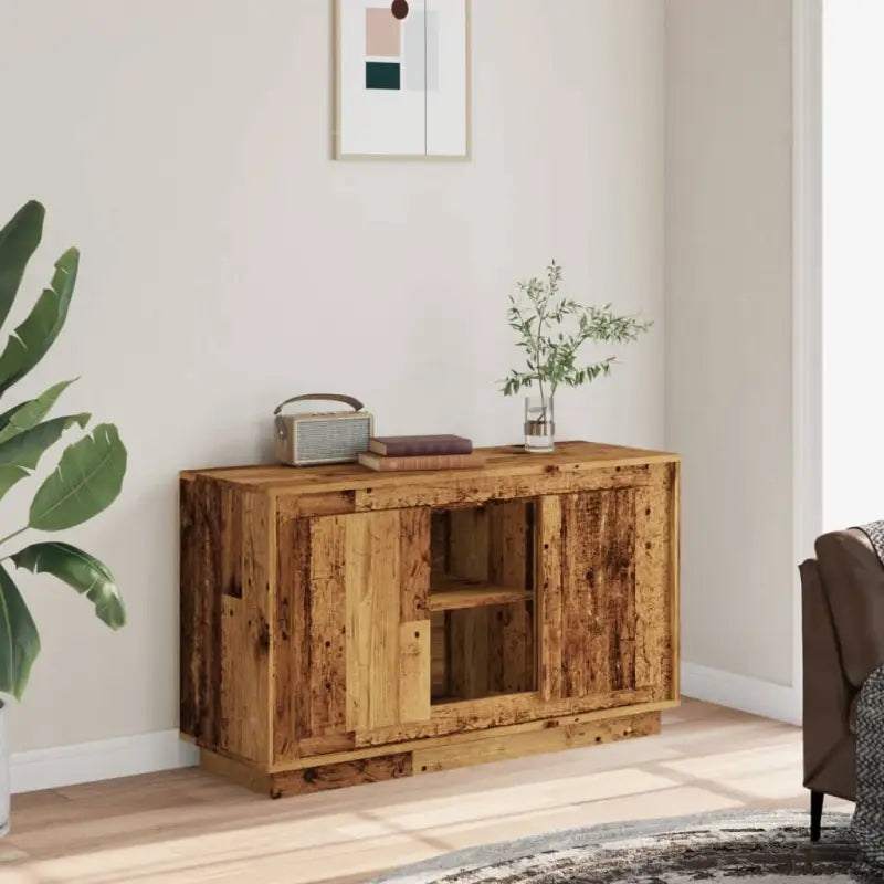 Klassiek dressoir van bewerkt hout met tijdloze uitstraling - Oud hout / 1 - Dressoirs & buffetkasten