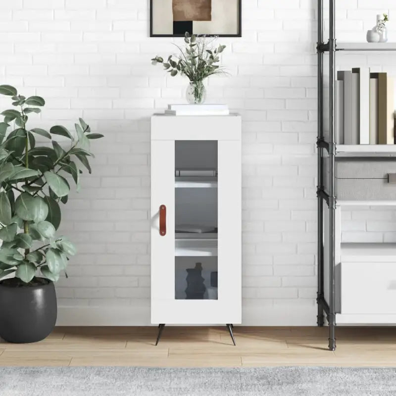 Klassiek dressoir van bewerkt hout met tijdloze uitstraling - Wit / 1 - Dressoirs & buffetkasten
