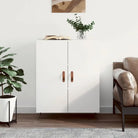 Klassiek dressoir van bewerkt hout met tijdloze uitstraling - Wit / 1 - Dressoirs & buffetkasten