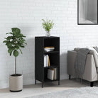 Klassiek dressoir van bewerkt hout met tijdloze uitstraling - Zwart / 1 - Dressoirs & buffetkasten