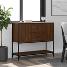 Klassiek dressoir van bewerkt hout met verstelbare poten - bruin eikenkleur / 1 - Dressoirs & buffetkasten
