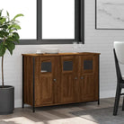 Klassiek dressoir van bewerkt hout met verstelbare poten - bruin eikenkleur / 1 - Dressoirs & buffetkasten