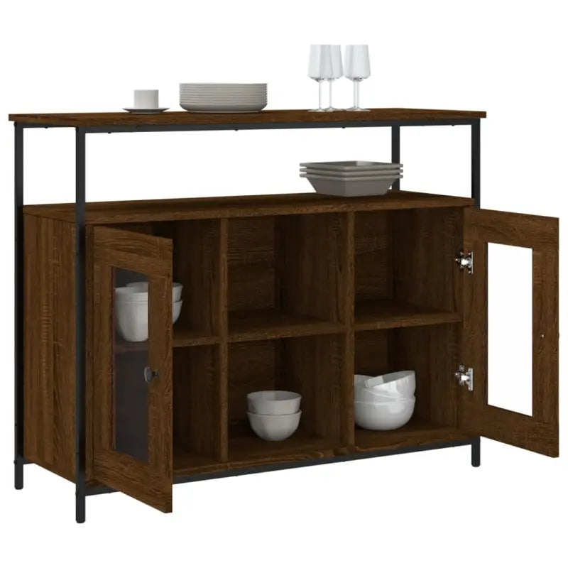 Klassiek dressoir van bewerkt hout met verstelbare poten - Dressoirs & buffetkasten