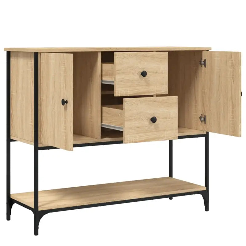Klassiek dressoir van bewerkt hout met verstelbare poten - Dressoirs & buffetkasten