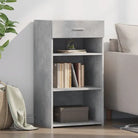 Klassiek dressoir van bewerkt hout voor een stijlvolle inrichting - Betongrijs / 1 - Dressoirs & buffetkasten