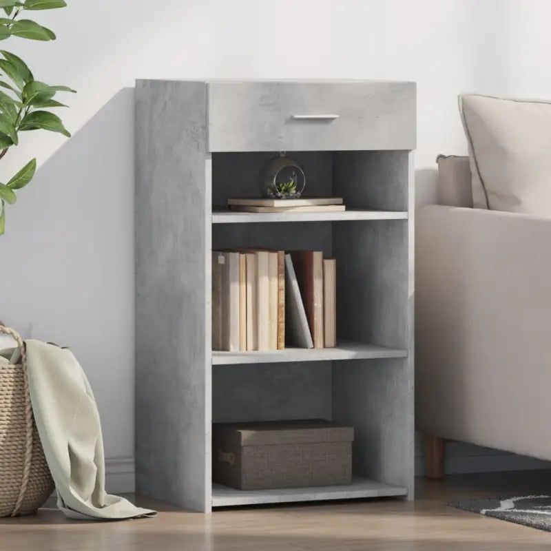 Klassiek dressoir van bewerkt hout voor een stijlvolle inrichting - Betongrijs / 1 - Dressoirs & buffetkasten