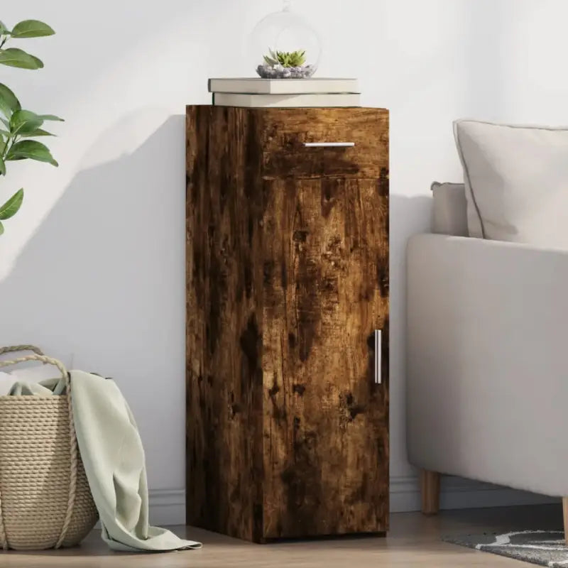 Klassiek dressoir van bewerkt hout voor een stijlvolle inrichting - Gerookt eiken / 1 - Dressoirs & buffetkasten