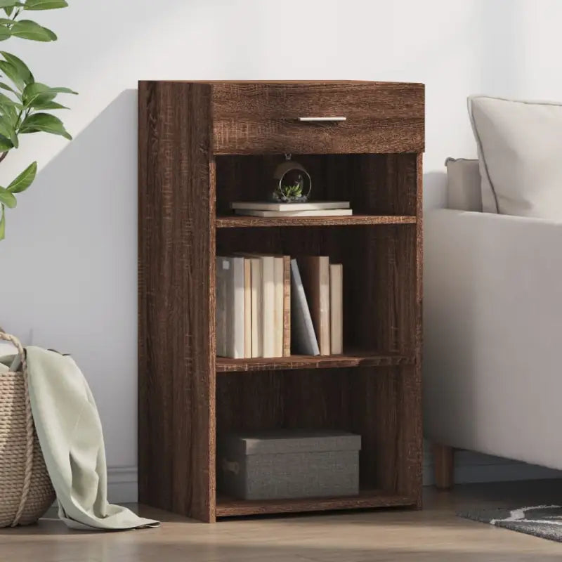 Klassiek dressoir van bewerkt hout voor een stijlvolle inrichting - bruin eikenkleur / 1 - Dressoirs & buffetkasten