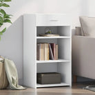 Klassiek dressoir van bewerkt hout voor een stijlvolle inrichting - Wit / 1 - Dressoirs & buffetkasten
