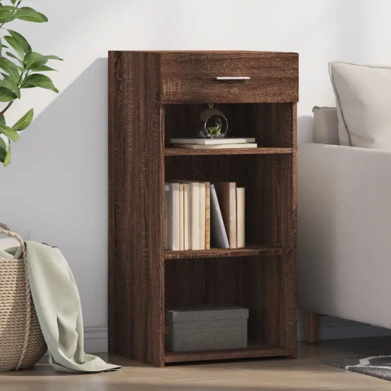 Klassiek dressoir van bewerkt hout voor stijl en duurzaamheid - bruin eikenkleur / 1 - Dressoirs & buffetkasten