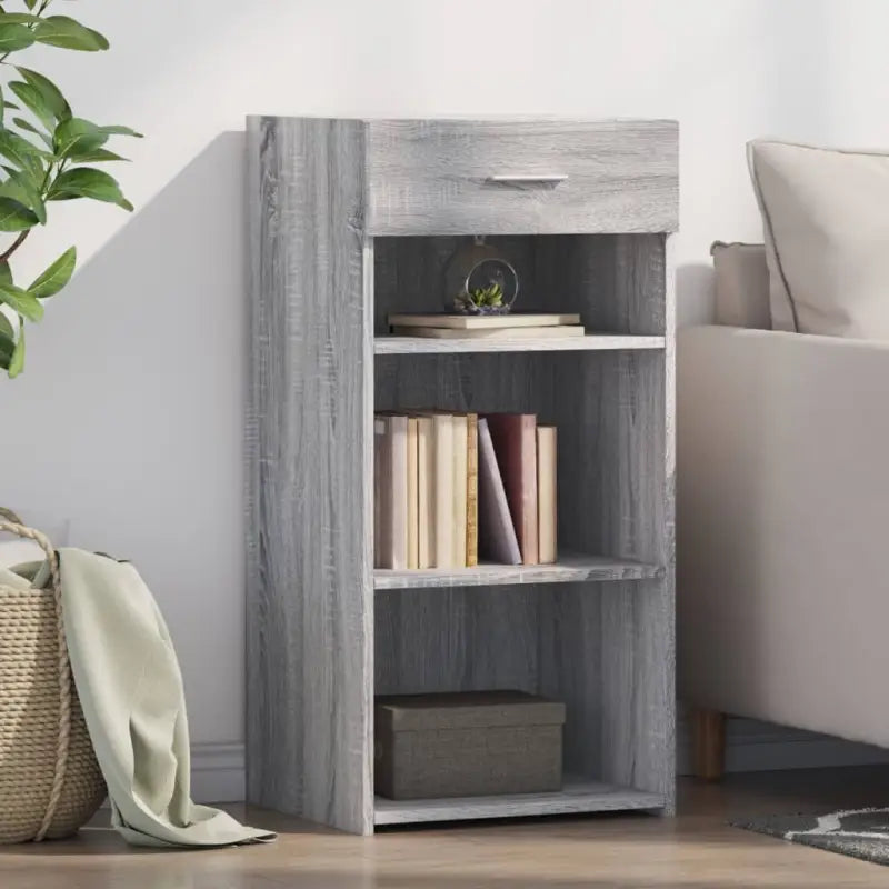 Klassiek dressoir van bewerkt hout voor stijl en duurzaamheid - Grijs sonoma / 1 - Dressoirs & buffetkasten