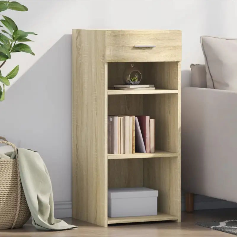 Klassiek dressoir van bewerkt hout voor woningdecoratie en praktische opberging - Sonoma eiken / 1 - Dressoirs &