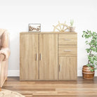 Klassiek dressoir van hoogwaardig bewerkt hout voor een tijdloze uitstraling - Sonoma eiken / 1 - Dressoirs &