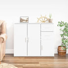 Klassiek dressoir van hoogwaardig bewerkt hout voor een tijdloze uitstraling - Wit / 1 - Dressoirs & buffetkasten