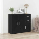 Klassiek dressoir van hoogwaardig bewerkt hout voor een tijdloze uitstraling - Zwart eiken / 1 - Dressoirs &