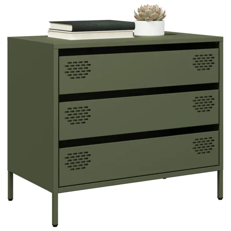 Klassiek dressoir van koudgewalst staal voor huis en kantoor - Groen / 1 - Dressoirs & buffetkasten