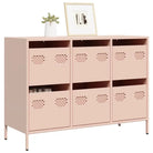 Klassiek dressoir van koudgewalst staal voor huis en kantoor - Roze / 1 / 101.5 cm - Dressoirs & buffetkasten