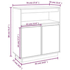 Klassiek dressoir van massief grenenhout met rustieke uitstraling - Dressoirs & buffetkasten