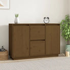 Klassiek dressoir van massief grenenhout met rustieke uitstraling - Honingbruin / 1 - Dressoirs & buffetkasten