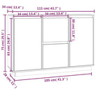 Klassiek dressoir van massief grenenhout met rustieke uitstraling - Dressoirs & buffetkasten