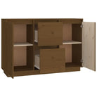 Klassiek dressoir van massief grenenhout met rustieke uitstraling - Dressoirs & buffetkasten