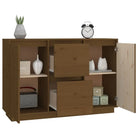 Klassiek dressoir van massief grenenhout met rustieke uitstraling - Dressoirs & buffetkasten