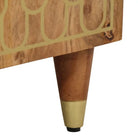 Klassiek dressoir van massief mangohout met houten poten - Dressoirs & buffetkasten