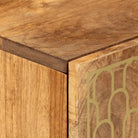 Klassiek dressoir van massief mangohout met houten poten - Dressoirs & buffetkasten