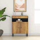 Klassiek dressoir van massief mangohout met ijzeren poten - Dressoirs & buffetkasten