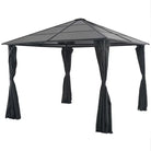 Klassiek en elegant partytent met gordijnen voor buitenactiviteiten - 3 x 3 m - Partytenten & prieëlen