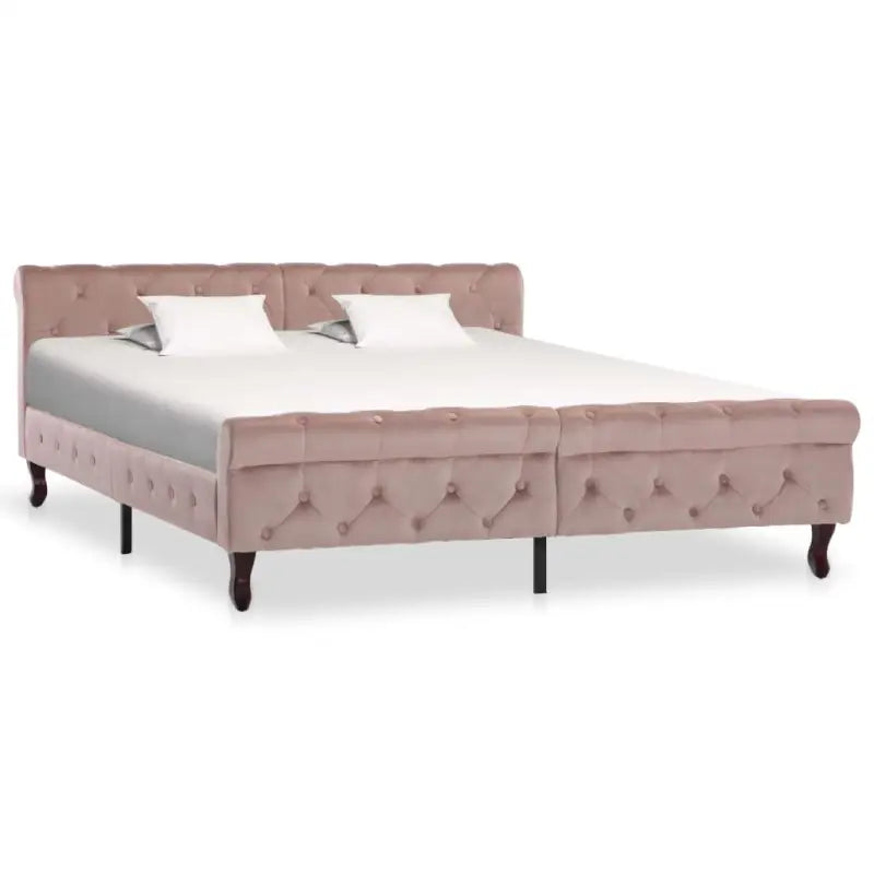 Klassiek gestoffeerd bedframe met elegante uitstraling - Roze / 160 x 200 cm - Bedden & bedframes