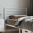 Klassiek hoofdbord met ronde buizen voor een moderne slaapkamer uitstraling - Wit / 80 cm / 1 - Hoofdborden