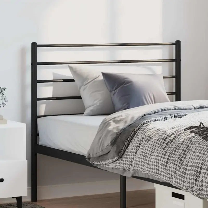 Klassiek hoofdbord met ronde buizen voor een moderne slaapkamer uitstraling - Zwart / 100 cm / 1 - Hoofdborden