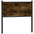 Klassiek hoofdbord van bewerkt hout voor een stijlvolle slaapkamer - Gerookt eiken / 75 cm / 1 - Hoofdborden