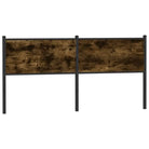 Klassiek hoofdbord van bewerkt hout voor een stijlvolle slaapkamer - Gerookt eiken / 180 cm / 1 - Hoofdborden