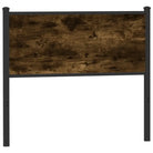 Klassiek hoofdbord van bewerkt hout voor een stijlvolle slaapkamer - Gerookt eiken / 100 cm / 1 - Hoofdborden