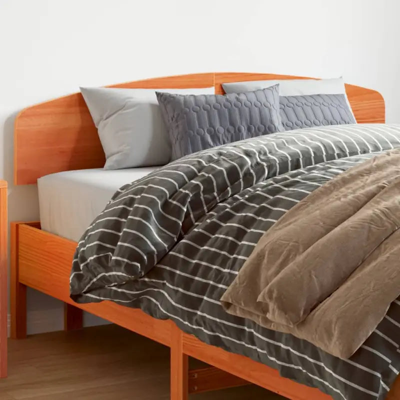 Klassiek hoofdbord van massief grenenhout voor elke slaapkamer - Bruin / 140 cm / 1 - Hoofdborden en voetborden
