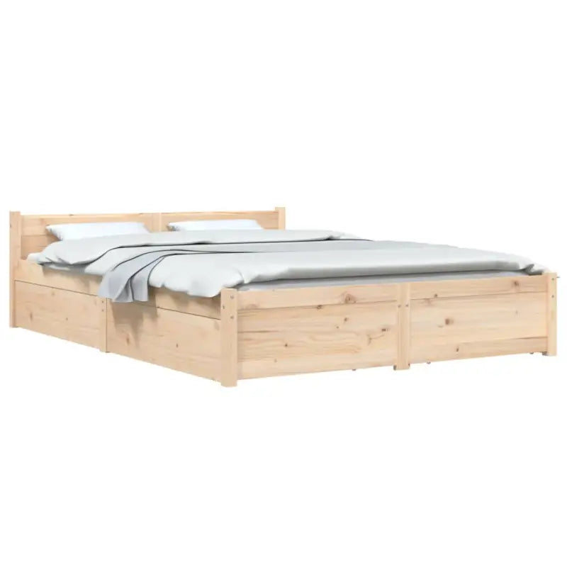 Klassiek houten bed van massief grenenhout met levering bevat - Bedden & bedframes