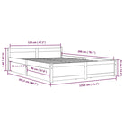 Klassiek houten bed van massief grenenhout met levering bevat - Bedden & bedframes