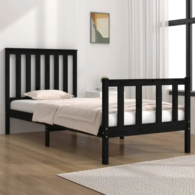 Klassiek houten bedframe van massief grenenhout met levering bevat - Bedden & bedframes