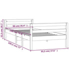 Klassiek houten bedframe van massief grenenhout voor een stijlvolle slaapkamer - Bedden & bedframes