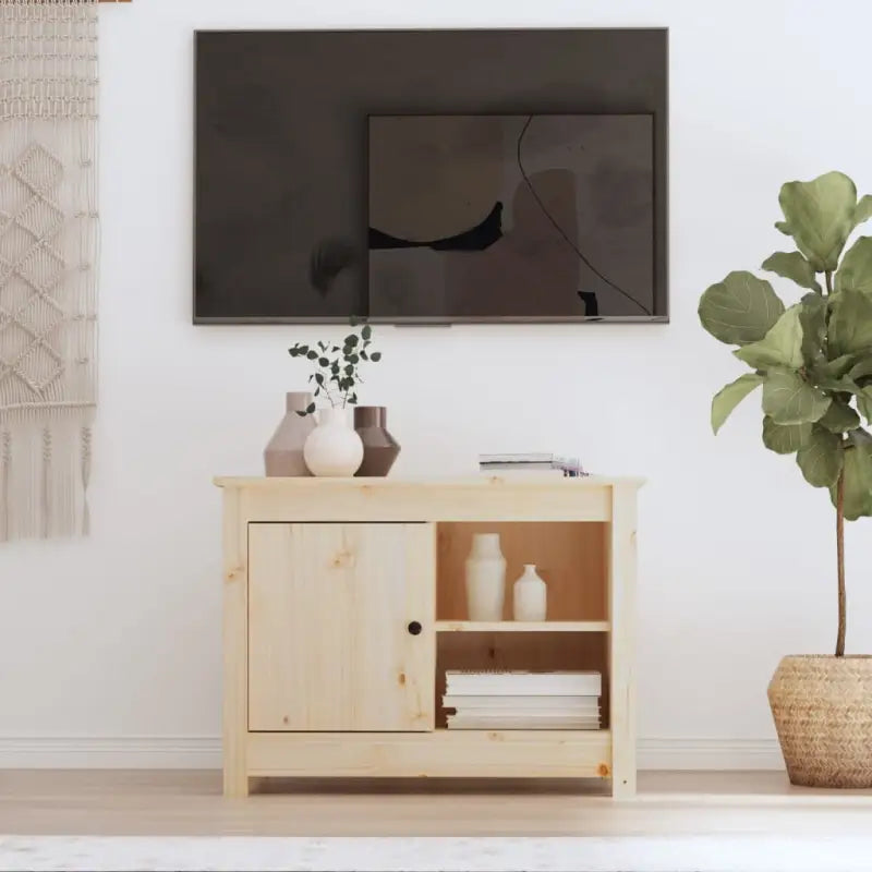Klassiek houten tv-meubel van massief grenenhout voor in je woonkamer - Tv-meubels