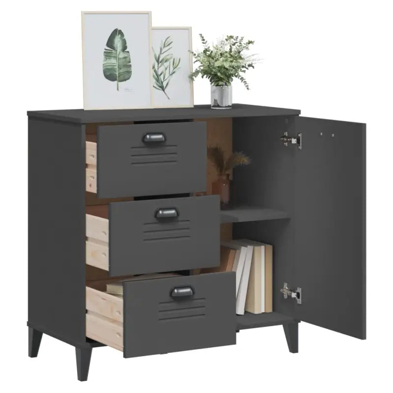 Klassiek industrieel dressoir van bewerkt hout met duurzame afwerking - Dressoirs & buffetkasten