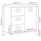 Klassiek industrieel dressoir van bewerkt hout met duurzame afwerking - Dressoirs & buffetkasten