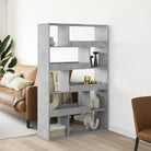 Klassiek kamerscherm van bewerkt hout voor decoratie en praktische gebruik - Betongrijs / 1 / 156.5 cm - Boekenkasten