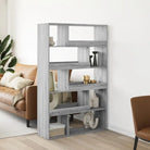 Klassiek kamerscherm van bewerkt hout voor decoratie en praktische gebruik - Grijs sonoma / 1 / 156.5 cm - Boekenkasten