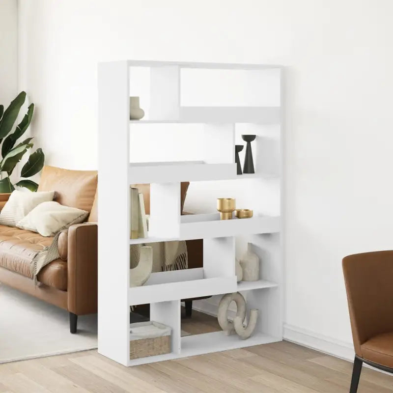 Klassiek kamerscherm van bewerkt hout voor decoratie en praktische gebruik - Wit / 1 / 156.5 cm - Boekenkasten