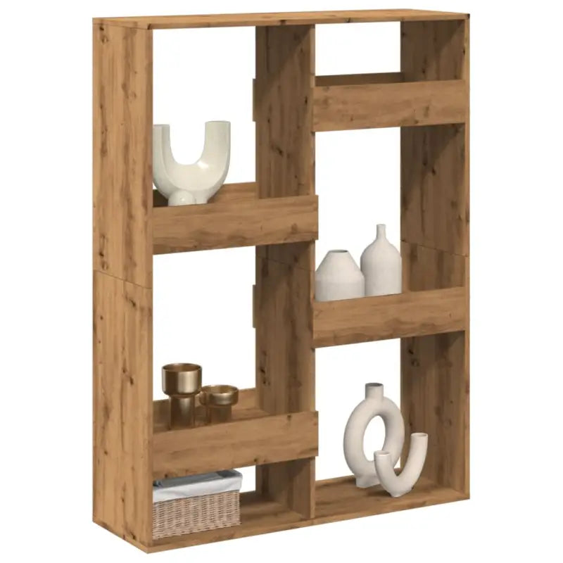 Klassiek kamerscherm van bewerkt hout voor modern interieur - artisian oak / 1 / 135 cm - Boekenkasten